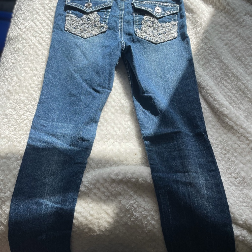 Children’s skinny jeans with sparkles